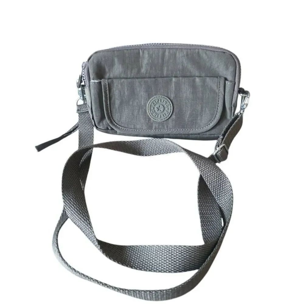 Kipling gray Adjustable crossbody nylon bag
